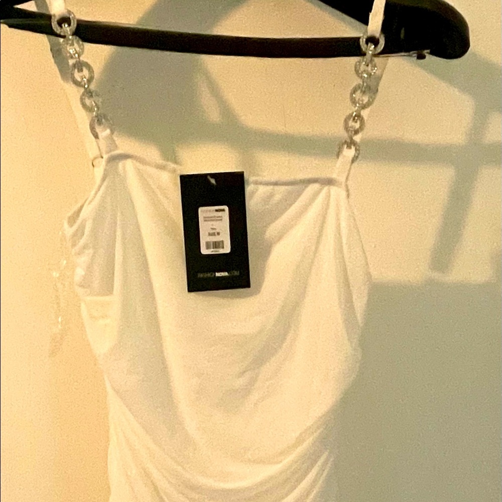 White Diamond mesh dress! Never worn!